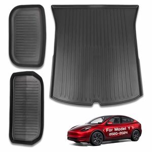 Tesla Black Car Floor Mats for Model Y